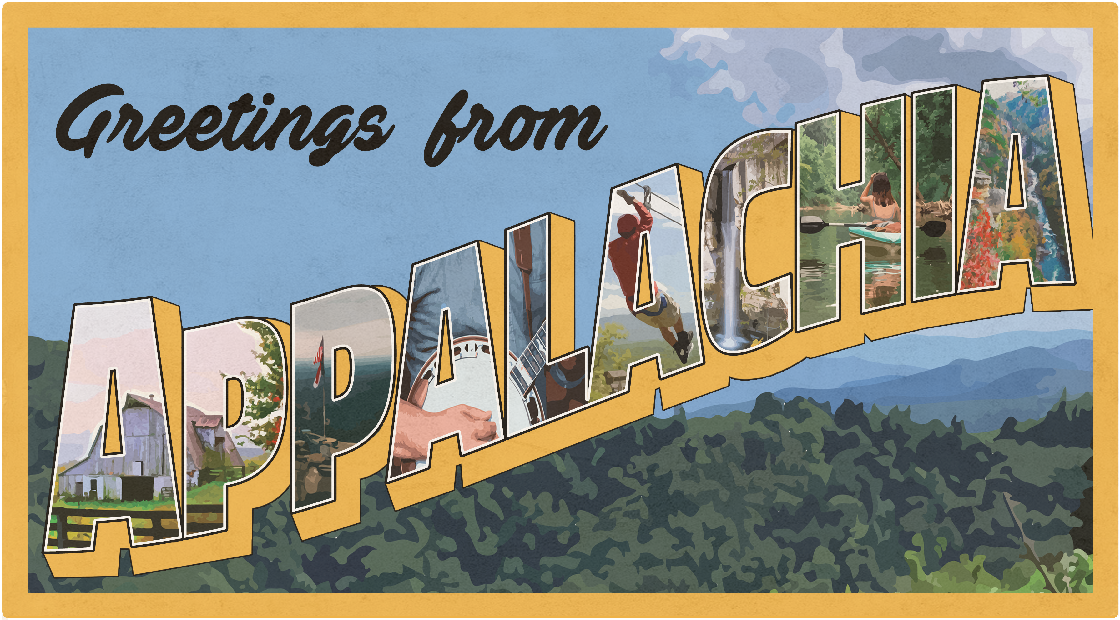 Greetings from Appalachia "Postcard" Design