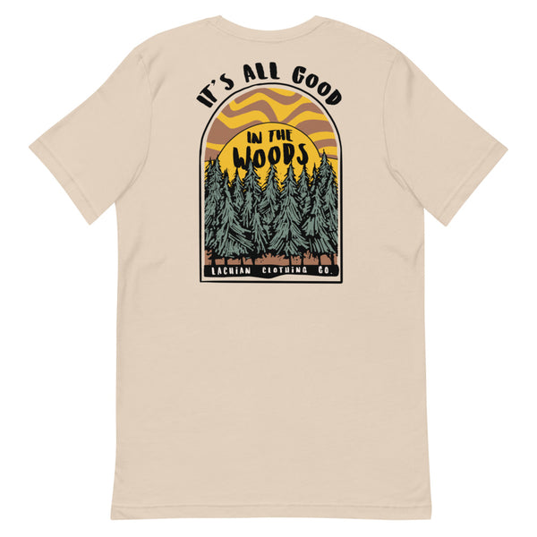 All Good in the Woods Front and Back Tee
